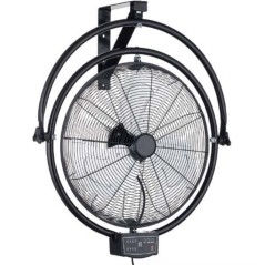 Ventilador de parede industrial preto 120W