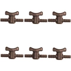 Llave de paso goteo 7mm (Pack 6)