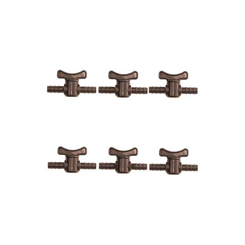 6 Stück Absperrhahn 7 mm für Tropfbewässerung, Ideal zur Kontrolle des Wasserflusses 6 Stück Absperrhahn 7 mm für Tropfbewässerung, Ideal zur Kontrolle des Wasserflusses