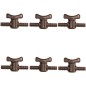 Pacote com 6 torneiras de irrigação por gotejamento de 7 mm, ideais para controlar o fluxo de água. Pacote com 6 torneiras de irrigação por gotejamento de 7 mm, ideais para controlar o fluxo de água.