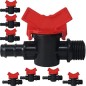 Lot de 25 Vanne d'arrosage goutte à goutte 16mm x 1/2''| Robinet d'irrigation 16 mm | Valve de tuyau d'irrigation goutte à goutt Lot de 25 Vanne d'arrosage goutte à goutte 16mm x 1/2''| Robinet d'irrigation 16 mm | Valve de tuyau d'irrigation goutte à goutt