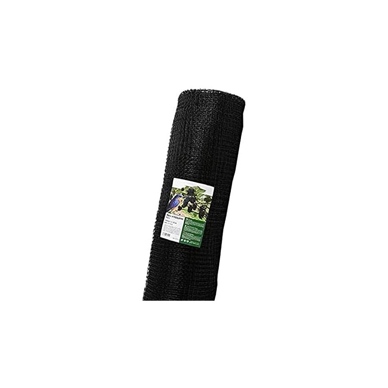 Rede antipássaros preta, 2x100 m, quadrados de 16 mm, proteção eficaz contra pássaros em pomares e jardins Rede antipássaros preta, 2x100 m, quadrados de 16 mm, proteção eficaz contra pássaros em pomares e jardins
