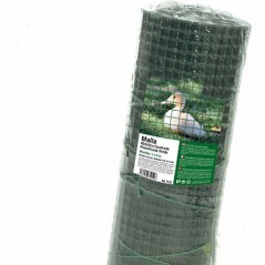 Grüner Maschendraht 0,5 x 10 m, 13 mm Quadrate für Zäune, Bauernhöfe, Tiere