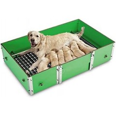 Cage de Parturition pour Chiens 122x77x35 cm. Fabriquées en matériaux antiseptiques, résistantes et confortables