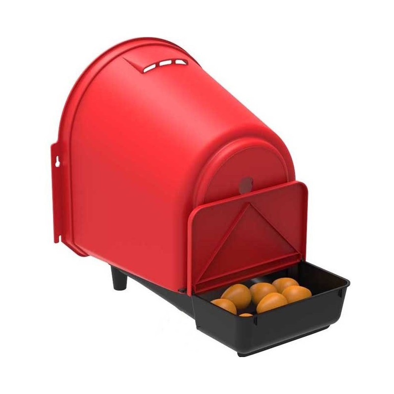 Niche de Ponceuse d'extérieur 37x46x45 cm avec Plateau à œufs, nid de Poulet en Plastique, pour jusqu'à 6 Poules, Montage Mural Niche de Ponceuse d'extérieur 37x46x45 cm avec Plateau à œufs, nid de Poulet en Plastique, pour jusqu'à 6 Poules, Montage Mural