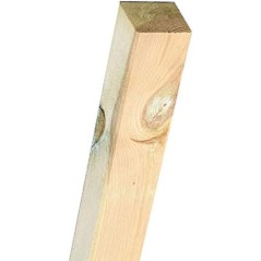 Poteau carré en bois 9x9x150 cm. Poutre carrée en pin.
