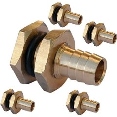 5 Stück Ausgangsanschluss für Wassertank mit 10 mm Verbindung, Ideal für Wasserinstallationen