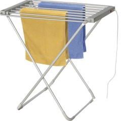 Etendoir à Linge Electrique Chauffant 6 Barres 100W- Seche Serviette Electrique - Porte Serviette, 55x95x75 cm