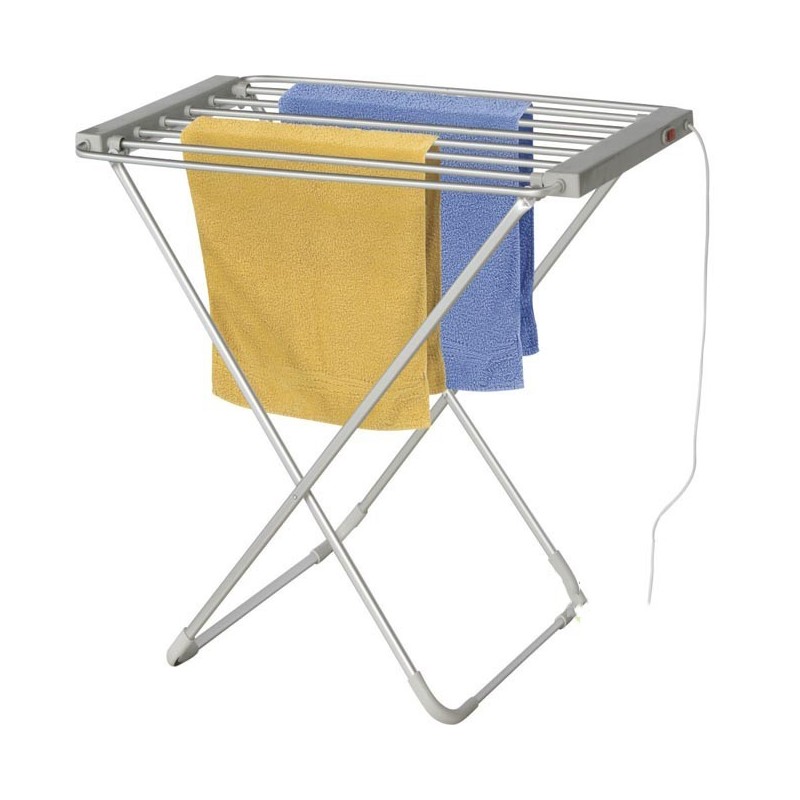 Secadora de Ropa Eléctrica con Calefacción 6 Barras 100W - Secadora de Toallas Eléctrica - Tendedero eléctrico, 55x95x75 cm