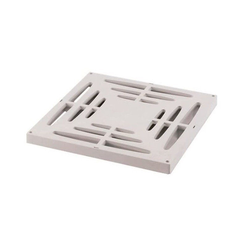 Grille 53x53 cm, pour Bouche d'évacuation monobloc 55 cm. Permet le passage des piétons