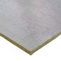 Panneau en laine de roche pour cheminée 100x60x3 cm, 0,6 m2 | Isolation thermique incombustible avec aluminium et classification