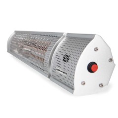 Chauffage infrarouge 2000 W. Radiateur électrique, intérieure-extérieur. Inclination 120º. 3 puissance, télécommande