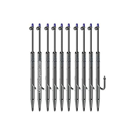 Confezione da 10 microirrigatori regolabili a 180° con picchetto e microtubo da 31 cm