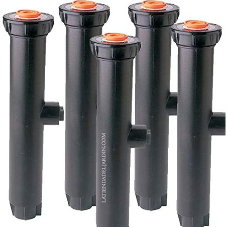 Confezione da 5 diffusori per irrigazione Rain Bird 1806, altezza 24 cm. Irrigatore senza ugello da 1/2". Altezza di sollevament