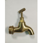 Robinet d'arrosage en laiton - Laiton brossé - Raccord au nez 1/2'' Robinet d'arrosage en laiton - Laiton brossé - Raccord au nez 1/2''