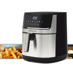 Orbegozo 8-Liter Stainless Steel Oil-Free Fryer with LED Display