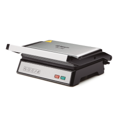 Orbegozo Stainless Steel Grill. 23 x 14.5 cm non-stick coating. 1000W power.