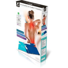 Almohadilla Termica Electrica 40x38 cm | Ideal para Aliviar Dolores de Cuello y Espalda | 60W, 3 Niveles de Temperatura