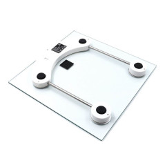 Transparente Elektronische Digitale Badezimmerwaage | Kapazität 2-180 Kg | Genauigkeit 100 g | Automatische Abschaltung | 30x30 