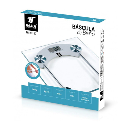 Bilancia da bagno digitale elettronica trasparente