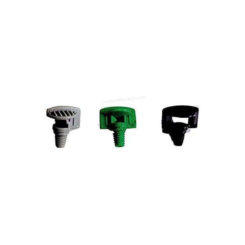 50 X Microdiffuseur D'Irrigation 90° - Portée 0-3m, Débit Réglable 0-105 L/h, Pression 0,5-2,5 Bars