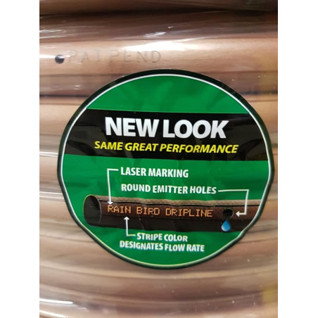 Tuyau d'irrigation goutte-à-goutte Rain Bird XFS 16 mm avec goutteurs auto-compensateurs tous les 33 cm, 100 mètres