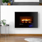 Chimenea eléctrica decorativa con Efecto Fuego real LED 1800W Orbegozo, Termostato regulable, Programable Chimenea eléctrica decorativa con Efecto Fuego real LED 1800W Orbegozo, Termostato regulable, Programable