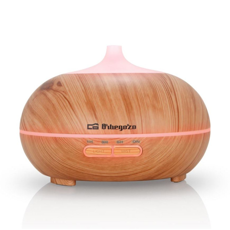 Umidificador Ultrassônico e Difusor de Aromas com Temporizador até 6 horas, 14 W 300 ml, 7 Cores de LED, Aromaterapia