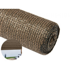 Filet d'ombrage marron 1 x 10 m | Brise-vue pour votre terrasse ou votre jardin