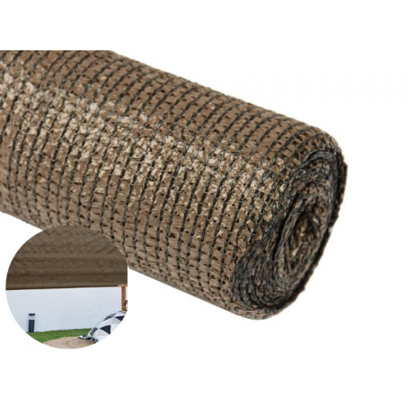 1,50 x 10 m braunes Schattennetz | Sichtschutz und Verdeckung für Ihre Terrasse