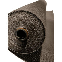Rete Ombreggiante 2x50m | Telo Ombra 95% marrone | Frangivista Recinzione Giardino | Tessuto Ombra Privacy Antistrappo Antivento