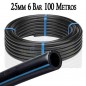 Tubo alimentare a bassa densità 25mm 6bar 100mts, Bassa densità banda blu Tubo alimentare a bassa densità 25mm 6bar 100mts, Bassa densità banda blu