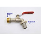 Grifo Metallico da Giardino Esterno 1/2'' - Valvola per Irrigazione e Fornitura di Acqua per Esterni
