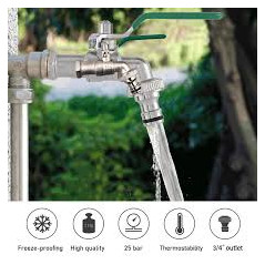 1/2" anti-scale garden tap