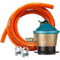Kit Completo Gas Butano/Propano + Tubo in Gomma 1,5 m + 2 Fascette / Omologato in Spagna Kit Completo Gas Butano/Propano + Tubo in Gomma 1,5 m + 2 Fascette / Omologato in Spagna