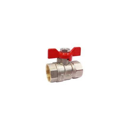 Valvola a sfera 3/8'' - Manico in metallo reversibile - Passaggio standard PN25 - Rubinetto a sfera 3/8''