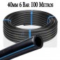 Tubo alimentare a bassa densità 40mm 6bar 100mts, Bassa densità banda blu Tubo alimentare a bassa densità 40mm 6bar 100mts, Bassa densità banda blu