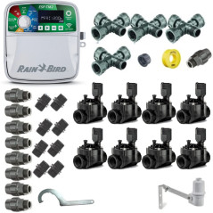 Pack professionnel d'arrosage automatique Rain Bird 8 zones 24 V