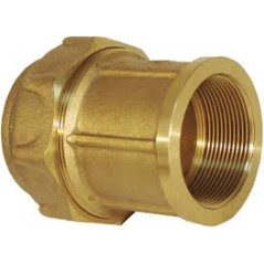 Raccord compression taraudé laiton pour tuyau polyéthylène, plomberie et l'irrigation