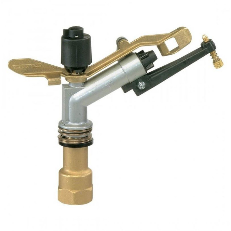 Canhão de irrigação engraçado 360º | Irrigador redondo de 1" | Alcance de 12,5 a 19,5 metros