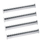 4 Stück Futtertröge aus Metall für Hühner | Gitter von 100x10x13 cm | Anti-Sitzsystem | Ideal für 24 Hühner 4 Stück Futtertröge aus Metall für Hühner | Gitter von 100x10x13 cm | Anti-Sitzsystem | Ideal für 24 Hühner
