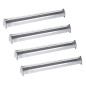 4 Stück Futtertröge aus Metall für Hühner | Gitter von 100x10x13 cm | Anti-Verschwendung mit Drehmühle | Ideal für 24 Hühner 4 Stück Futtertröge aus Metall für Hühner | Gitter von 100x10x13 cm | Anti-Verschwendung mit Drehmühle | Ideal für 24 Hühner