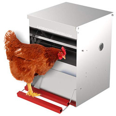 Mangeoire Automatique de Volaille 6 Kg Jusqu’à 3 poules, Trémie d'alimentation, 25x37x38 cm