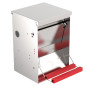 Automatischer Futternapf für Vögel 6 kg bis zu 3 Hühner | Galvanisierte Tränke mit Mechanischem Schließsystem | 25x37x38 cm Automatischer Futternapf für Vögel 6 kg bis zu 3 Hühner | Galvanisierte Tränke mit Mechanischem Schließsystem | 25x37x38 cm