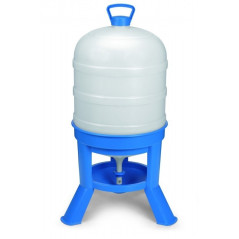 Tränke für Hühner 40 Liter Kunststoff mit Beinen | 46x83,5 cm | Tränke für 20-24 Geflügel | Robuster Kunststoff | Blau