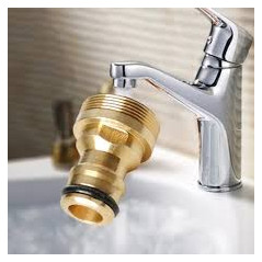 Automatischer Wasserhahnanschluss aus Messing, 3/4'' Innengewinde