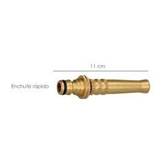 Quick connection adjustable metal lance gun