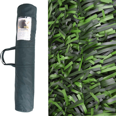 Siepe artificiale da giardino 1x3 m | Siepe di latifoglie di alta qualità | Siepe schermante al 100% | Siepe artificiale decorat