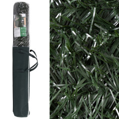 Haie artificielle de jardin 1 x 3 m | Haie de jardin à feuillage fin | Haie brise-vue 85 % | Haie artificielle décorative