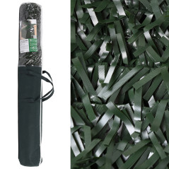 Siepe artificiale da giardino 1x3 m | Siepe da giardino a foglia larga | Siepe schermante all'85% | Siepe artificiale decorativa